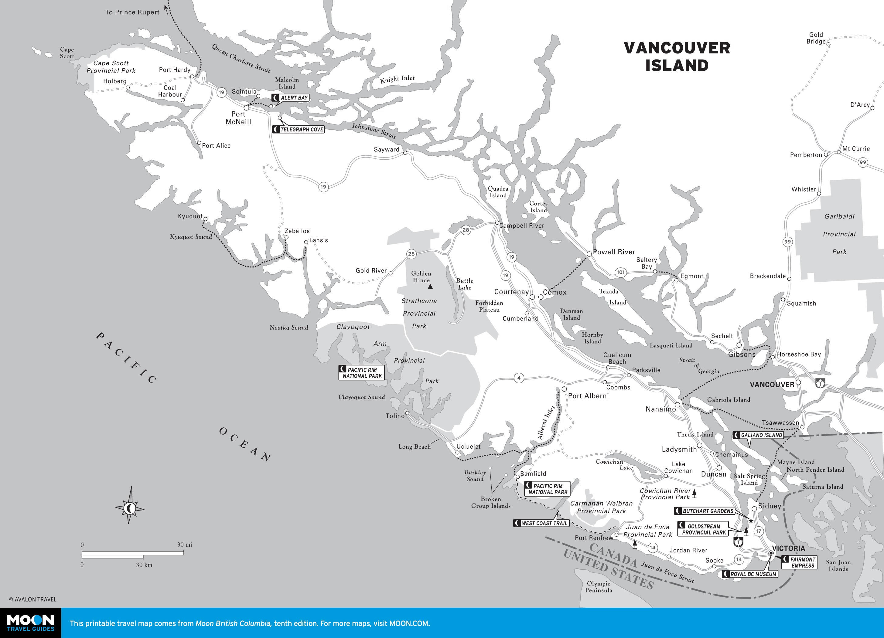 Printable Map Vancouver Bc Awesome Printable Travel Maps Of British Columbia