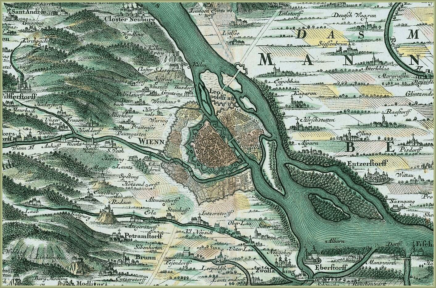 Printable Map Vienna Best Of Vienna 1730 Random Pinterest