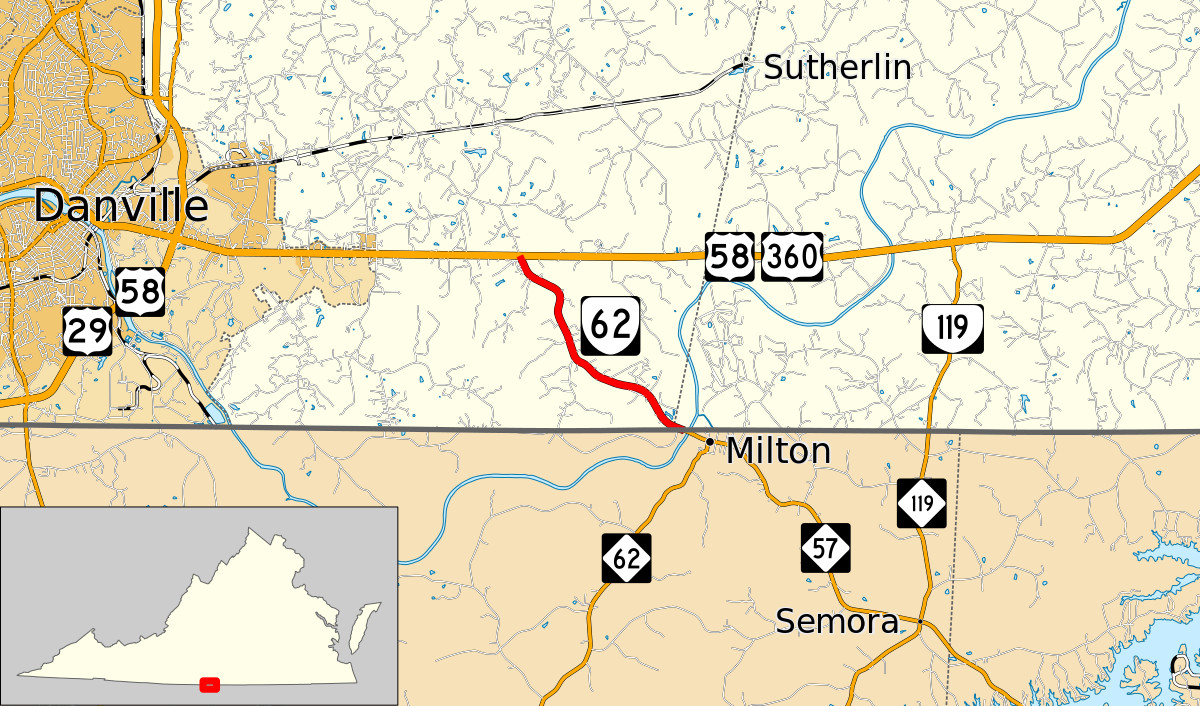 Printable Map Virginia Unique Virginia State Route 62