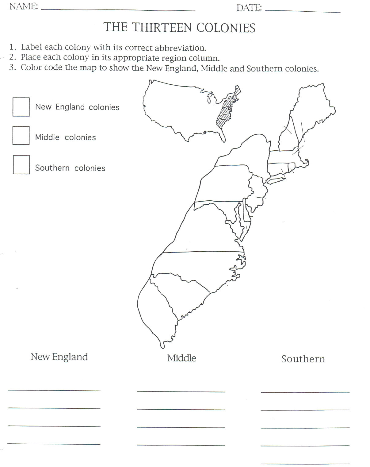 Printable Outline Map 13 Colonies Fresh Category Maps 134