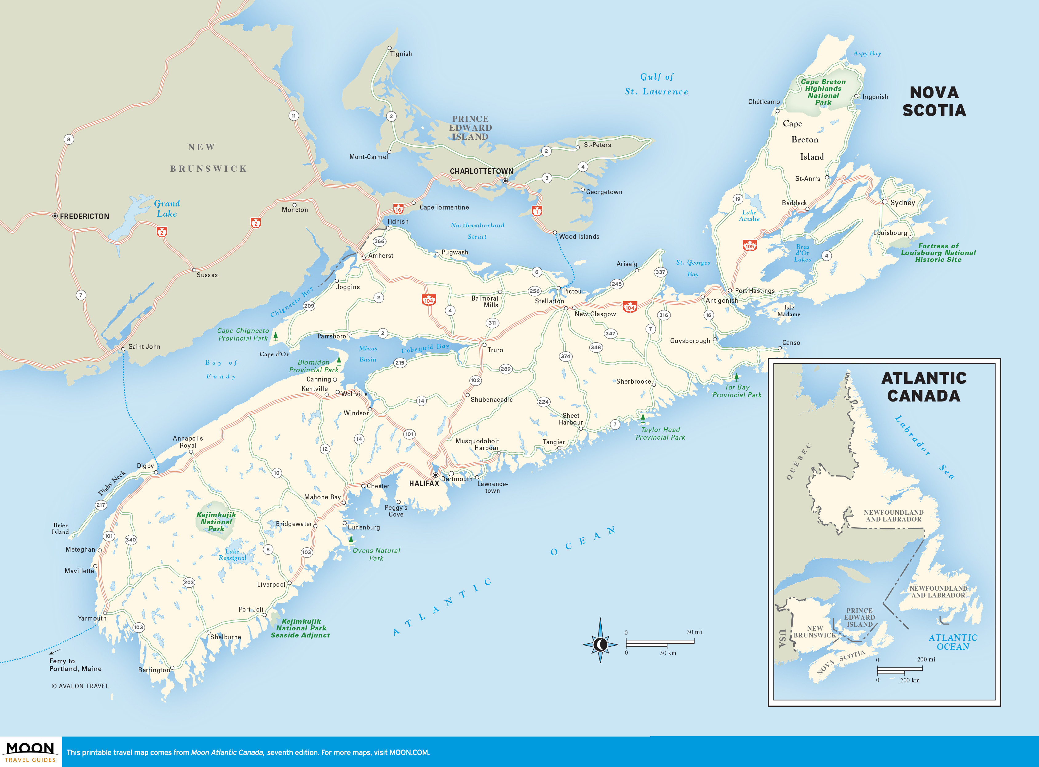 Printable Quebec Map Lovely Printable Map Nova Scotia – Map Canada And Us