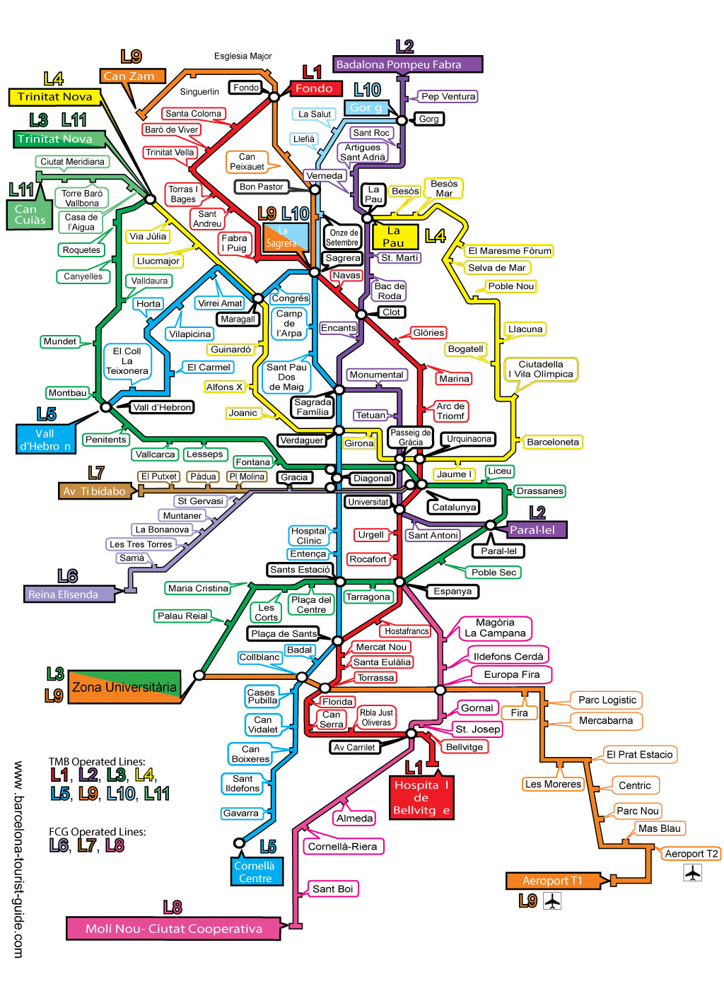 Printable Tube Map 2017 New Colour Barcelona Metro Map In English Download & Print Pdf