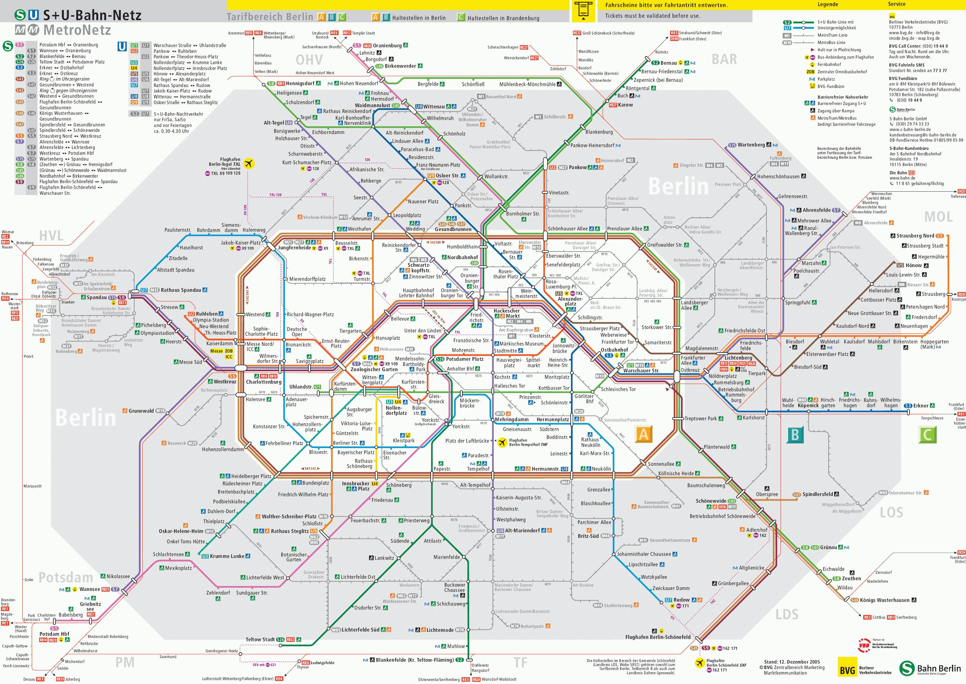 Printable U Bahn Map Berlin New Berlin U Bahn Metro Map Lines Hours And Tickets