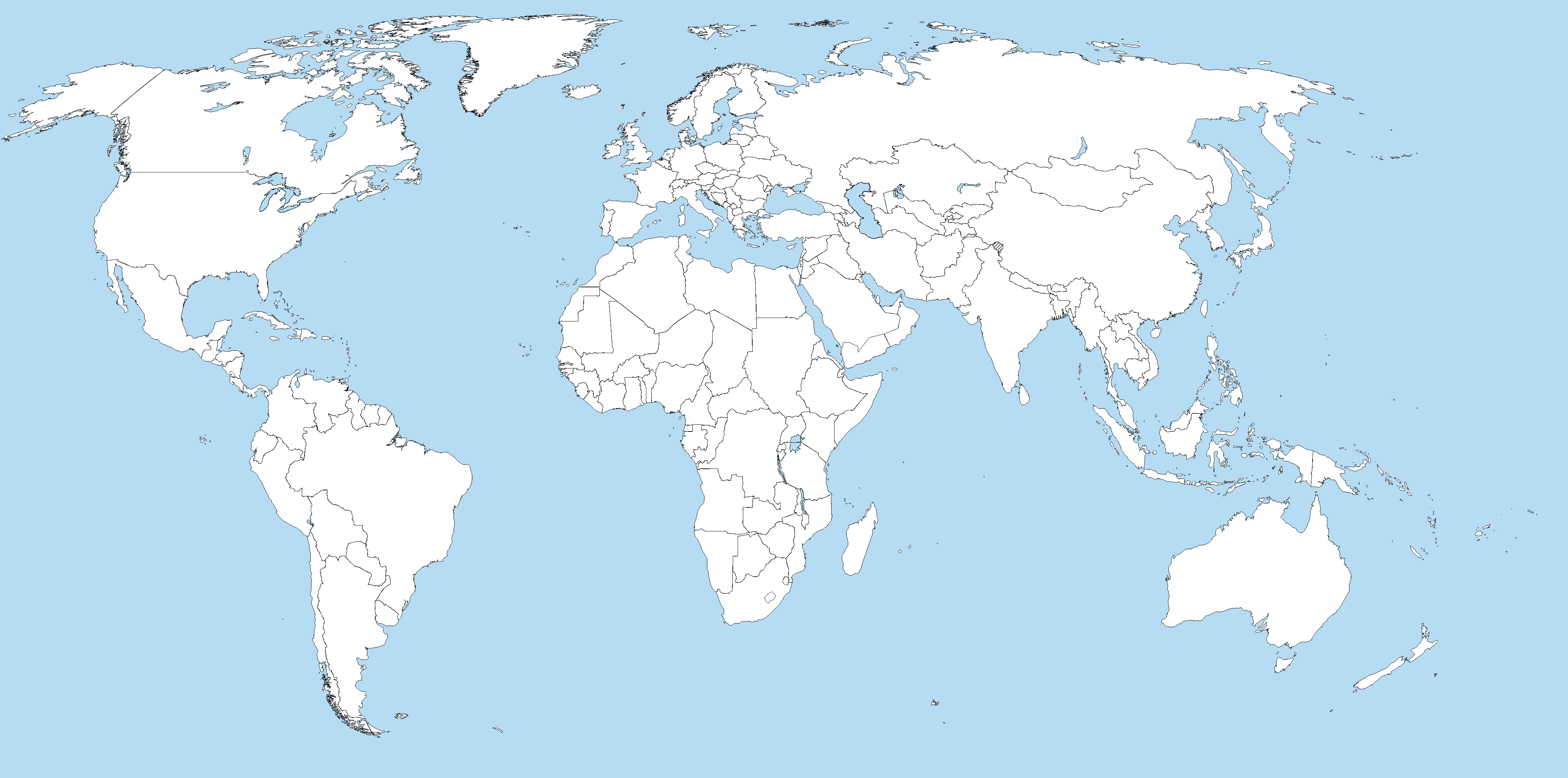 Political Map The World Blank kjk Pinterest