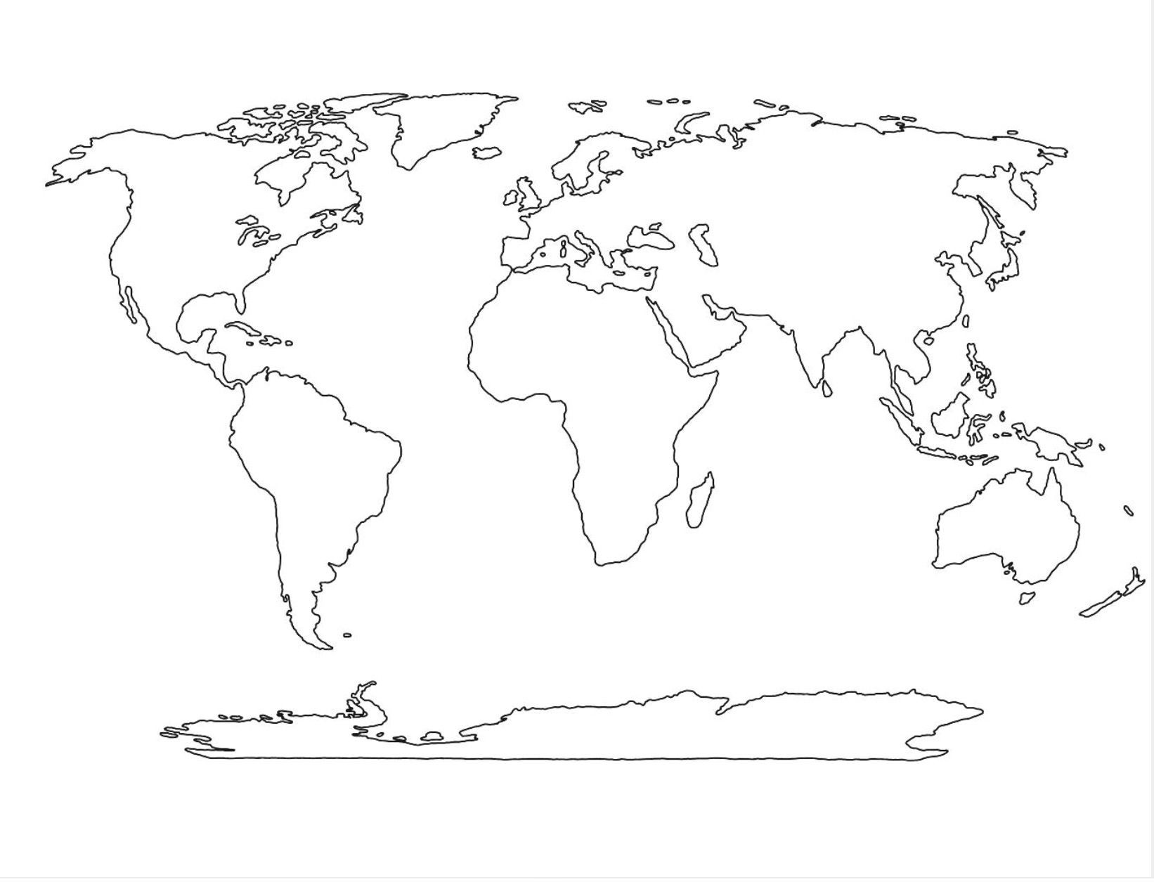 Printable World Map 8.5 X 11 New How To Draw Map World For How To Draw A World Map