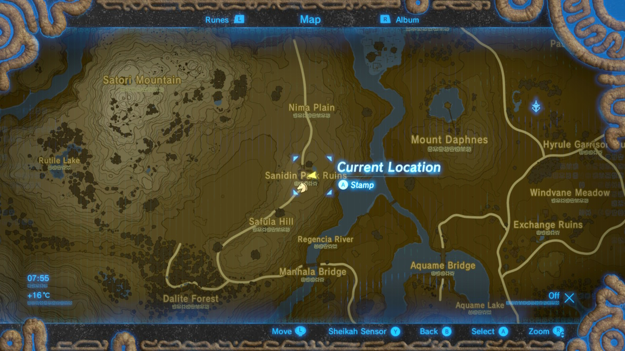Printable Zelda Map Breath Of The Wild Inspirational The Legend Of Zelda Breath Of The Wild Captured Memories Locations