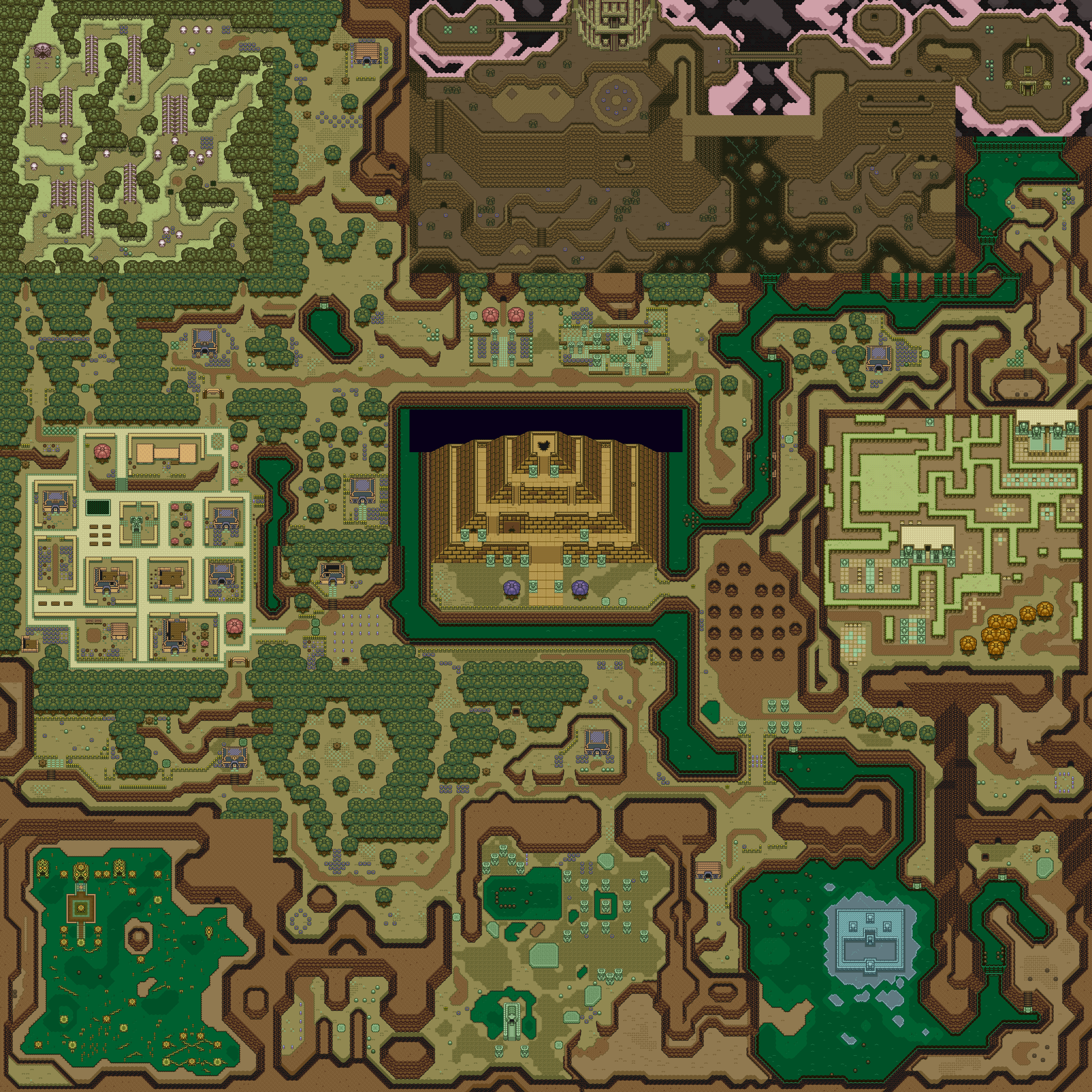 Printable Zelda Map Inspirational The Legend Of Zelda A Link To The Past Maps