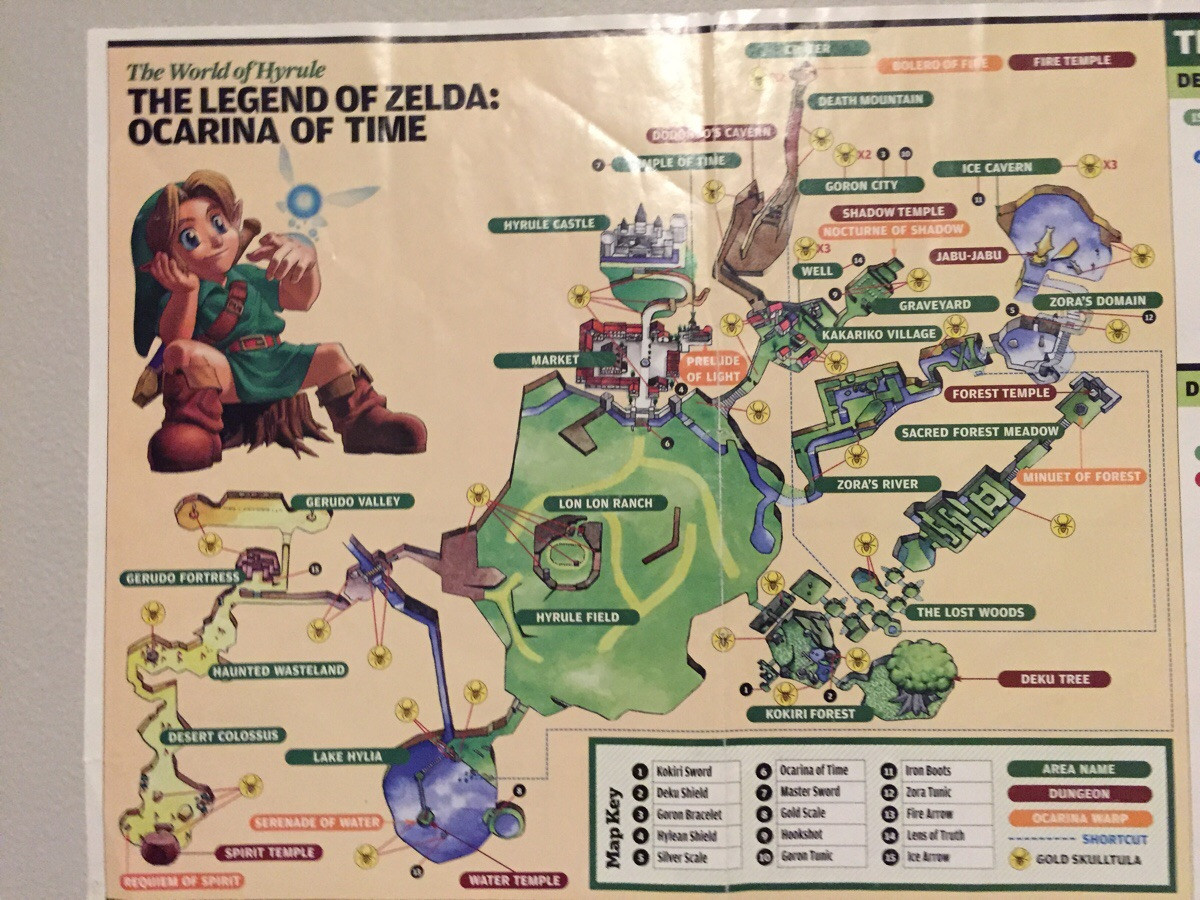 The Legend of Zelda Ocarina of Time Map Imgur