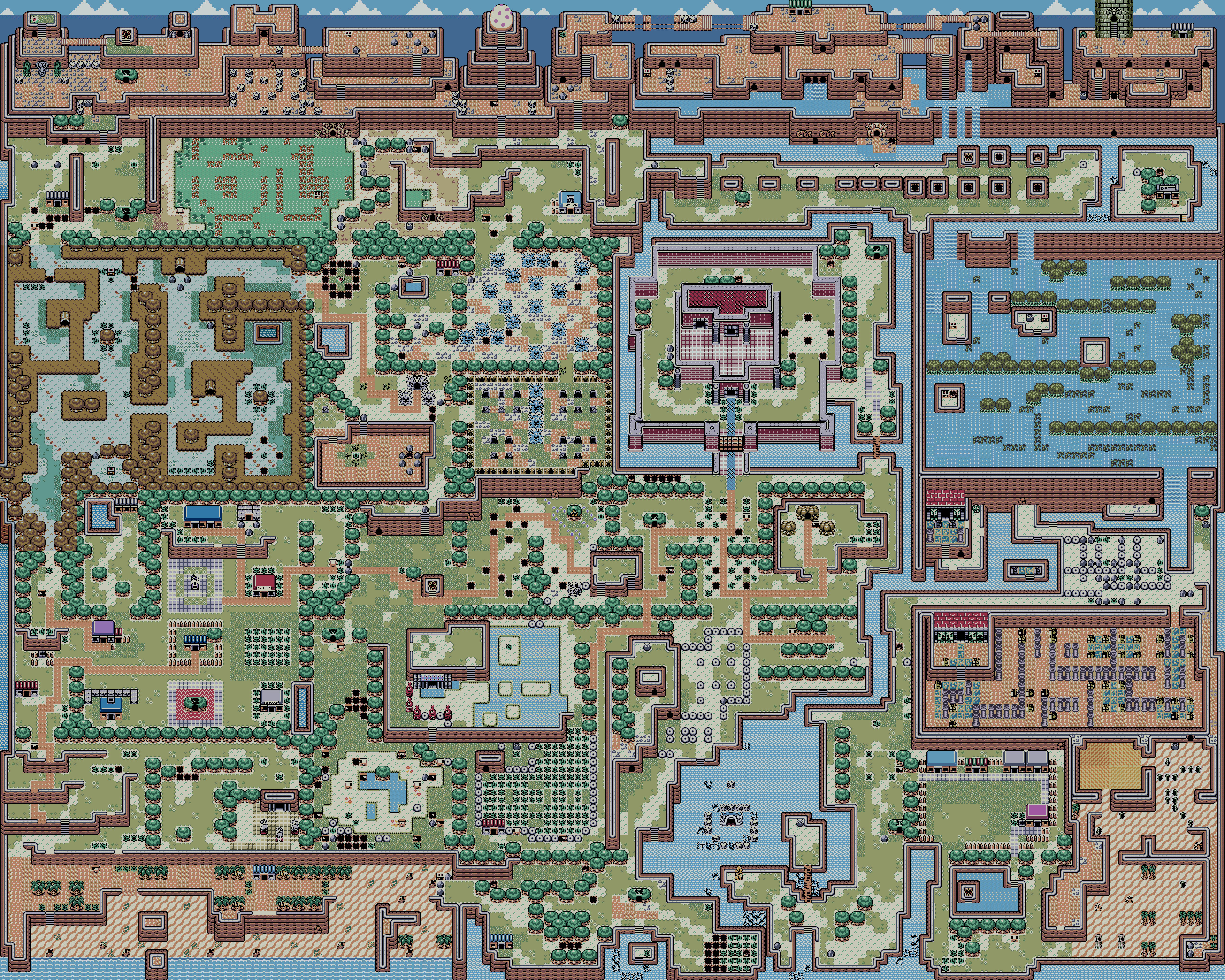 Printable Zelda Map Unique The Legend Of Zelda Links Awakening Childhood