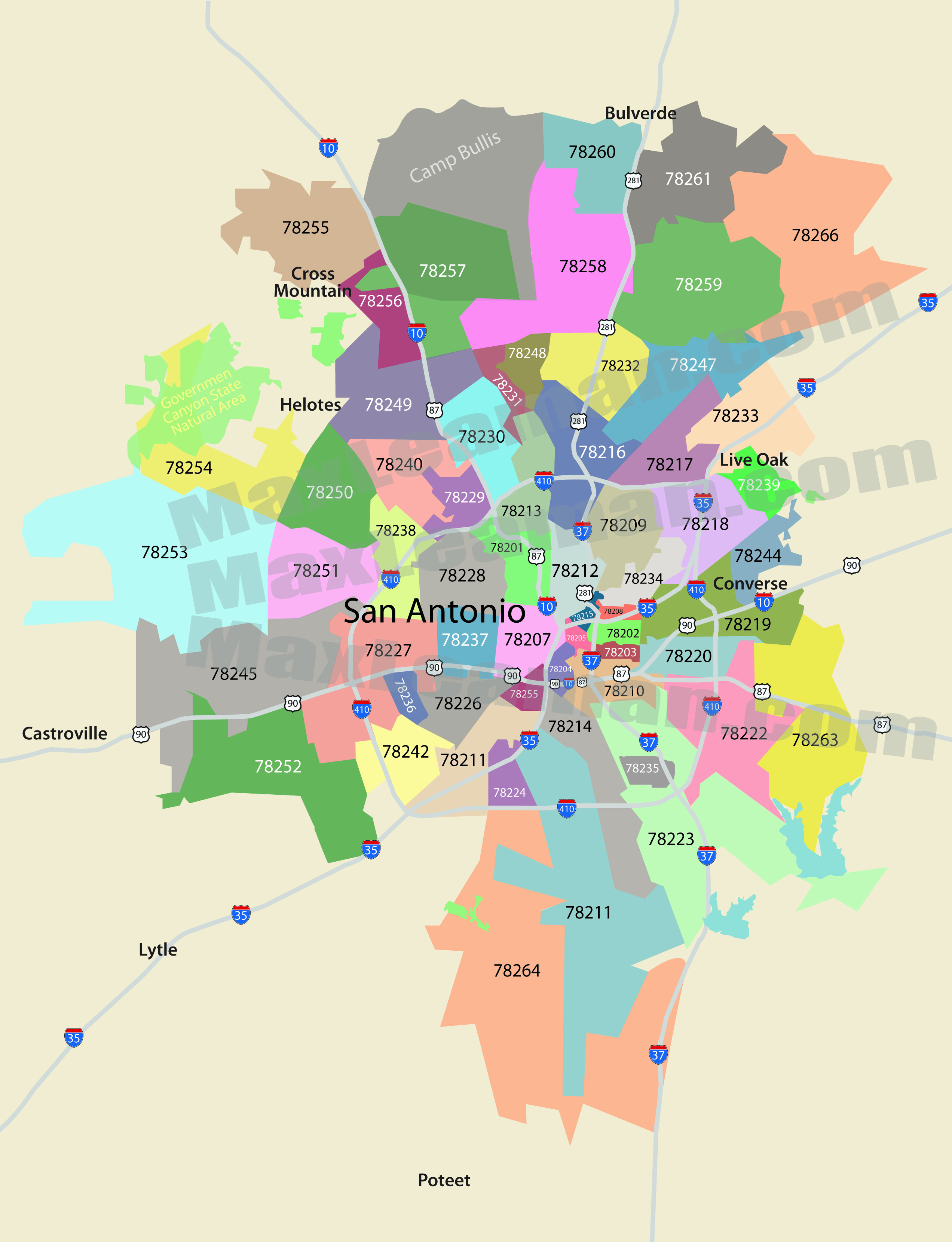 Printable Zip Code Map Beautiful San Antonio Zip Code Map Zipcode Map 