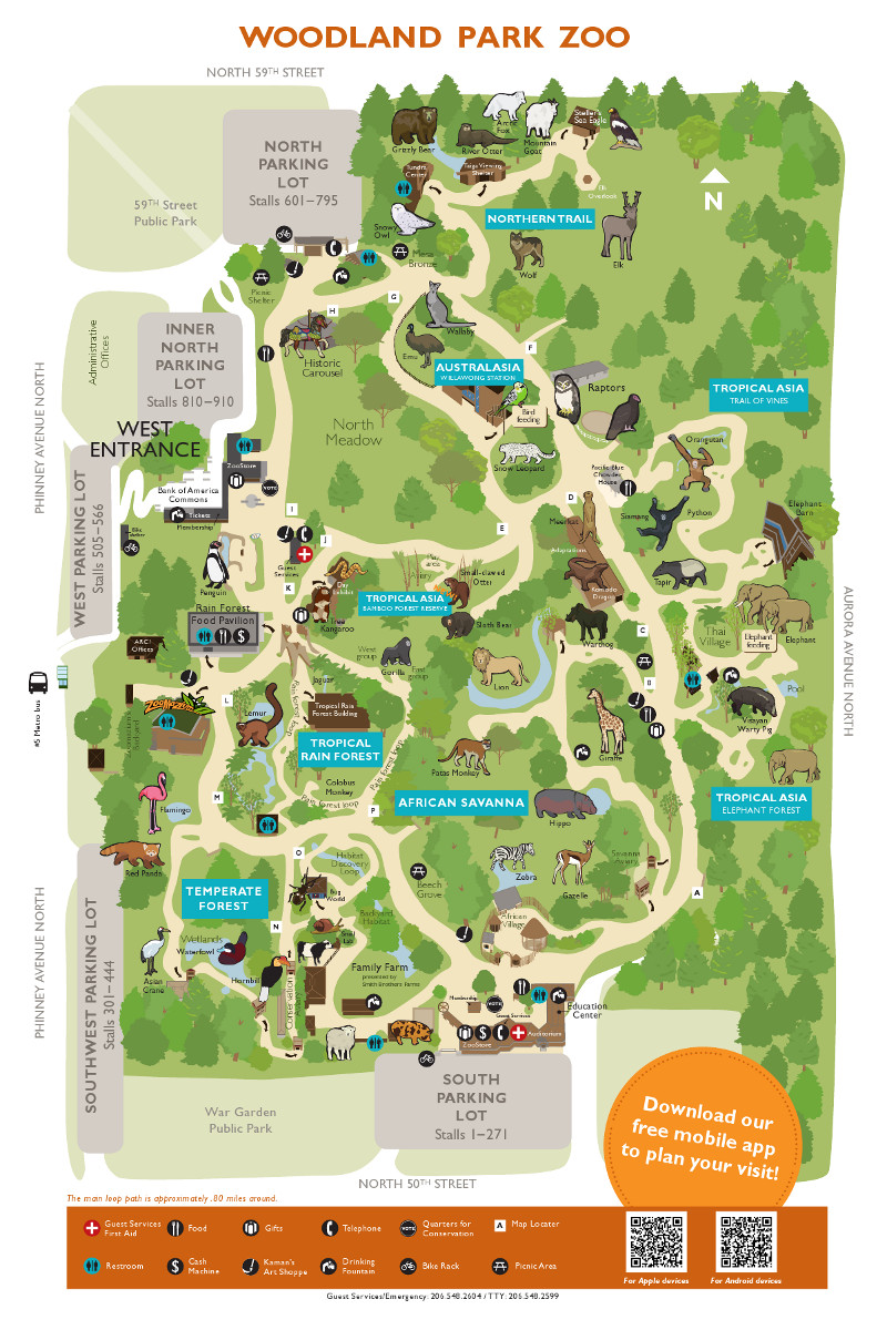 Printable Zoo Map Fresh Woodland Park Zoo Seattle Wa One Of My Favorites