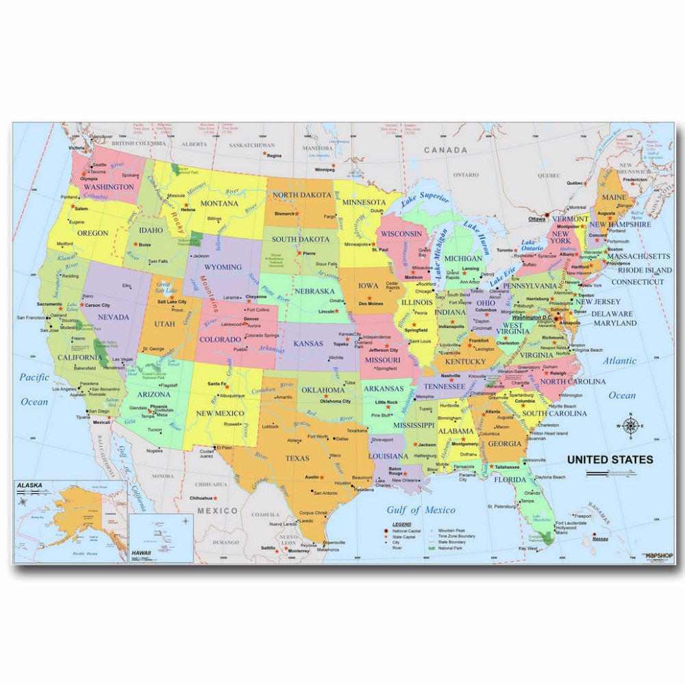 Star Control 2 Printable Map Elegant Canvas Painting Printed United States License Plate Map Decorative