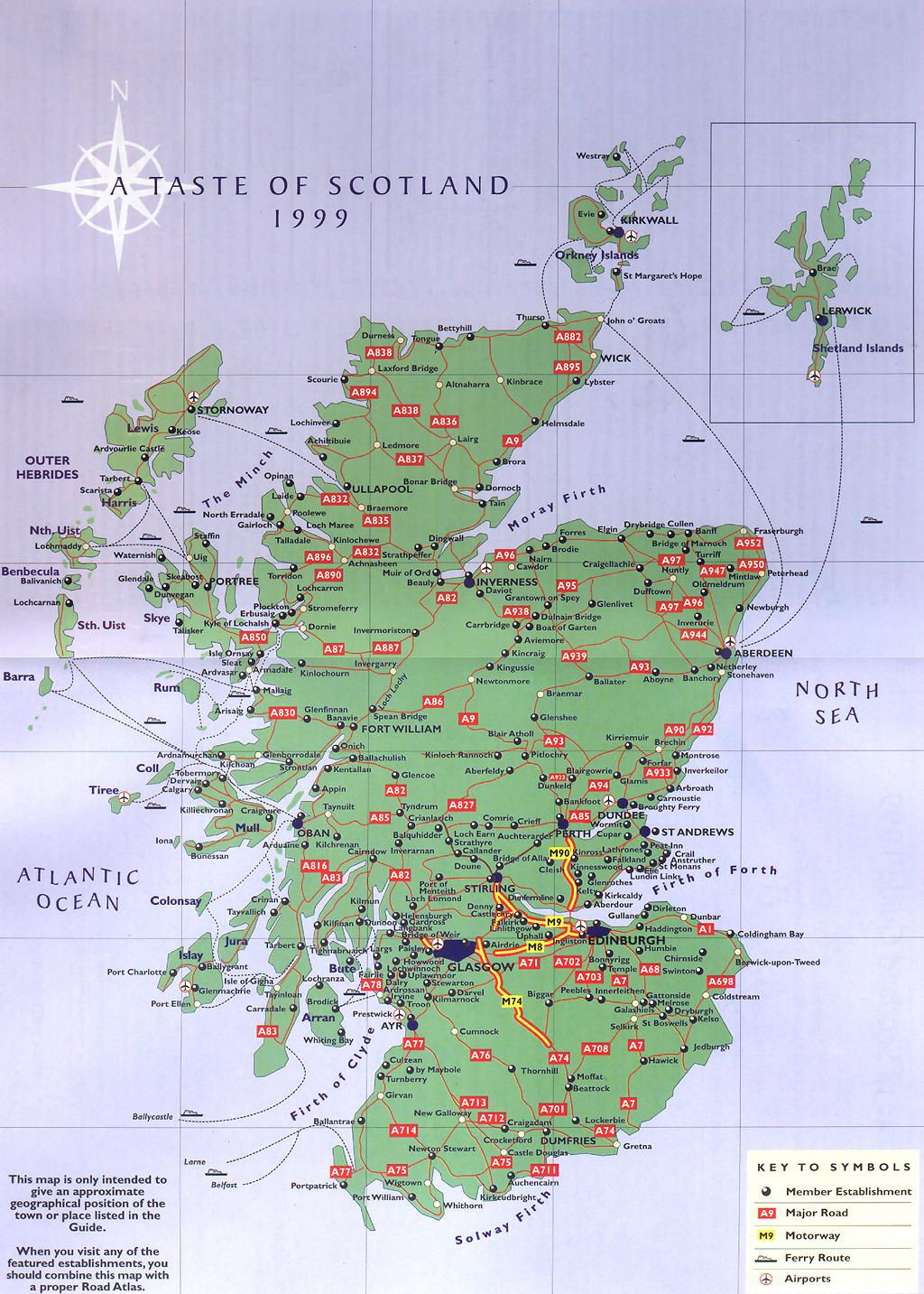 Yorkshire 3 Peaks Printable Map Elegant Scottland Scotland Road Map Scotland • Mappery