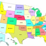 10 Beautiful Printable U.s Map With State Names And Capitals Pertaining To Printable Map Of The United States With State Names