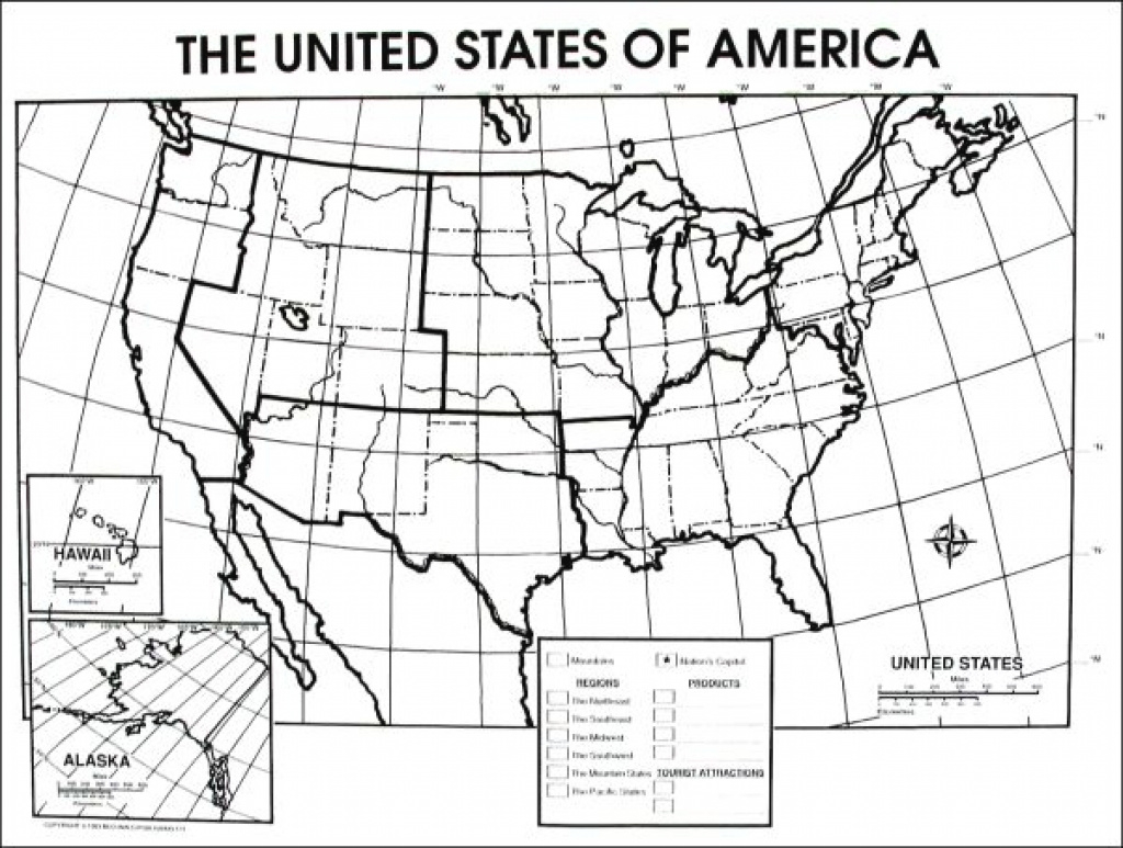 united states physical map worksheet printable map