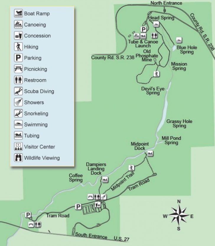 Rainbow Springs State Park Campground Map