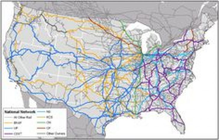 United States Train Map
