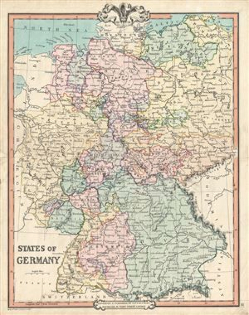 1850 Cruchley Map Of Germany | Maps | Pinterest | Map, Germany And with German States Map 1850