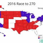 2016: The Path To 270 Part 1 Pertaining To 2016 Electoral Map By State