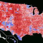2016 Us Presidential Election Mapcounty & Vote Share – Brilliant In States Hillary Won Map