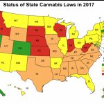 2017 Map Of Us State Cannabis Laws   Georgia Care Project For Marijuana States Map