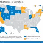 2017 State Business Tax Climate Index Released Today!   Tax Foundation Regarding Blue States 2017 Map