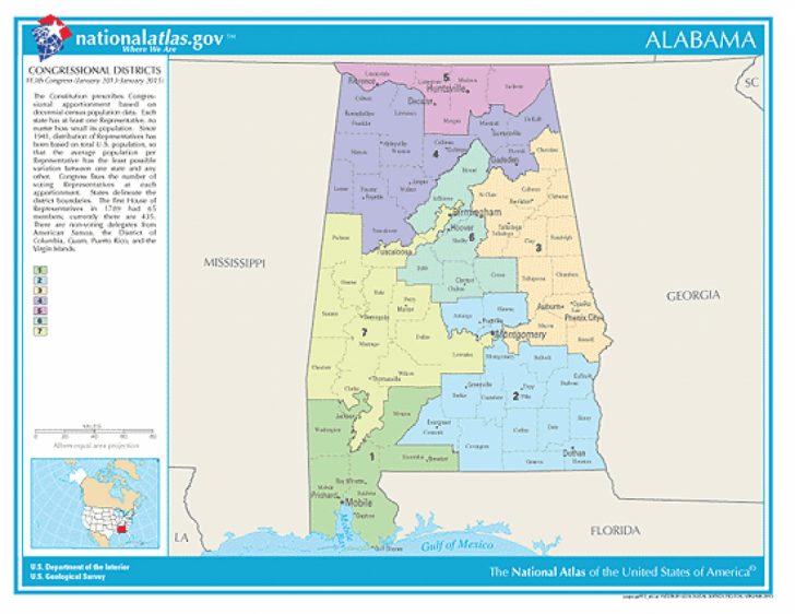 Alabama State Senate Map