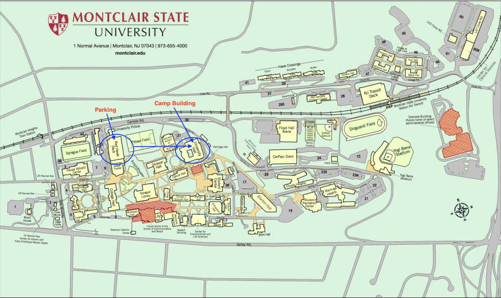 2018 Montclair Summer Camps, North Jersey | Lavner Camps! intended for Montclair State University Parking Map