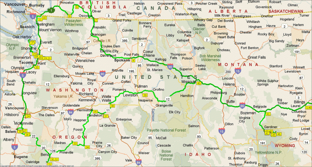 26 Lastest Northwest Montana Map – Bnhspine for Map Of Northwest United States And Canada