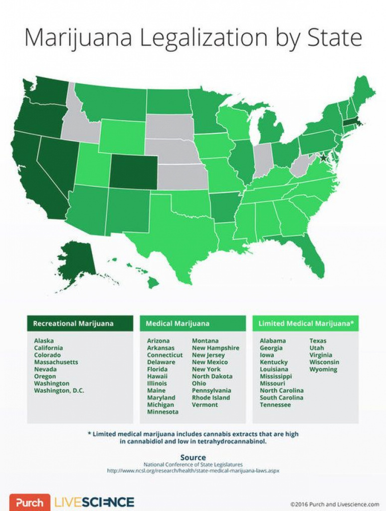 3 More States Legalize Recreational Use Of Marijuana: How The Map with States That Legalized Recreational Weed Map