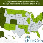 31 Legal Medical Marijuana States And Dc   Medical Marijuana For States That Legalized Recreational Weed Map