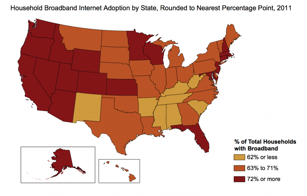 40 Maps That Explain The Internet pertaining to United States Internet Map