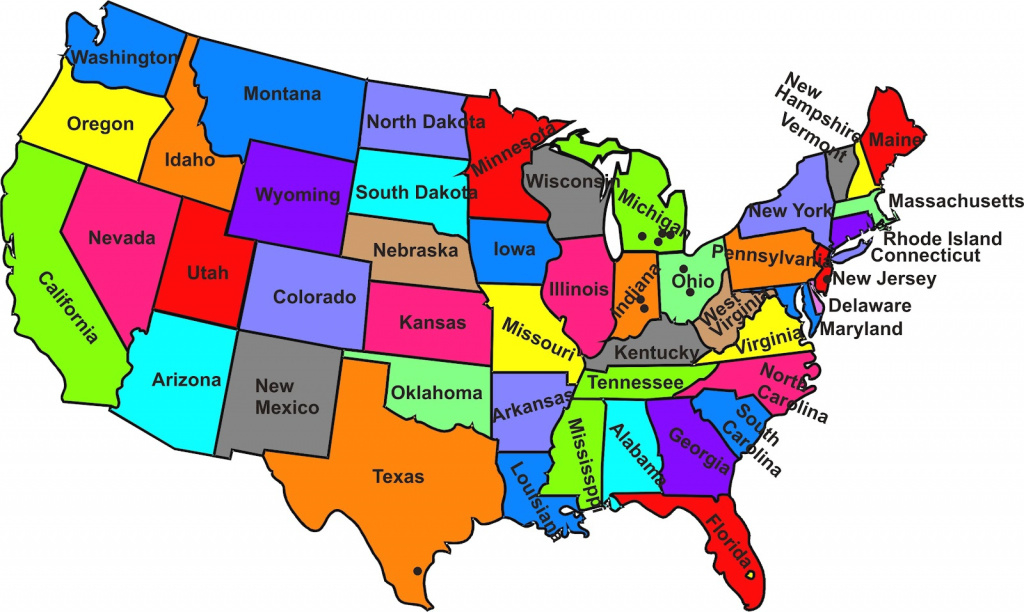 50 States And Capitals Map And Travel Information | Download Free 50 in Map Of All 50 States