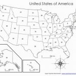 50 States Map Blank Printable Usa Map Worksheet With Numbers S T W For 50 States Map Worksheet