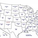 50 States Map With Capitals 50 States Map With Capitals Us Map Intended For Printable 50 States Map