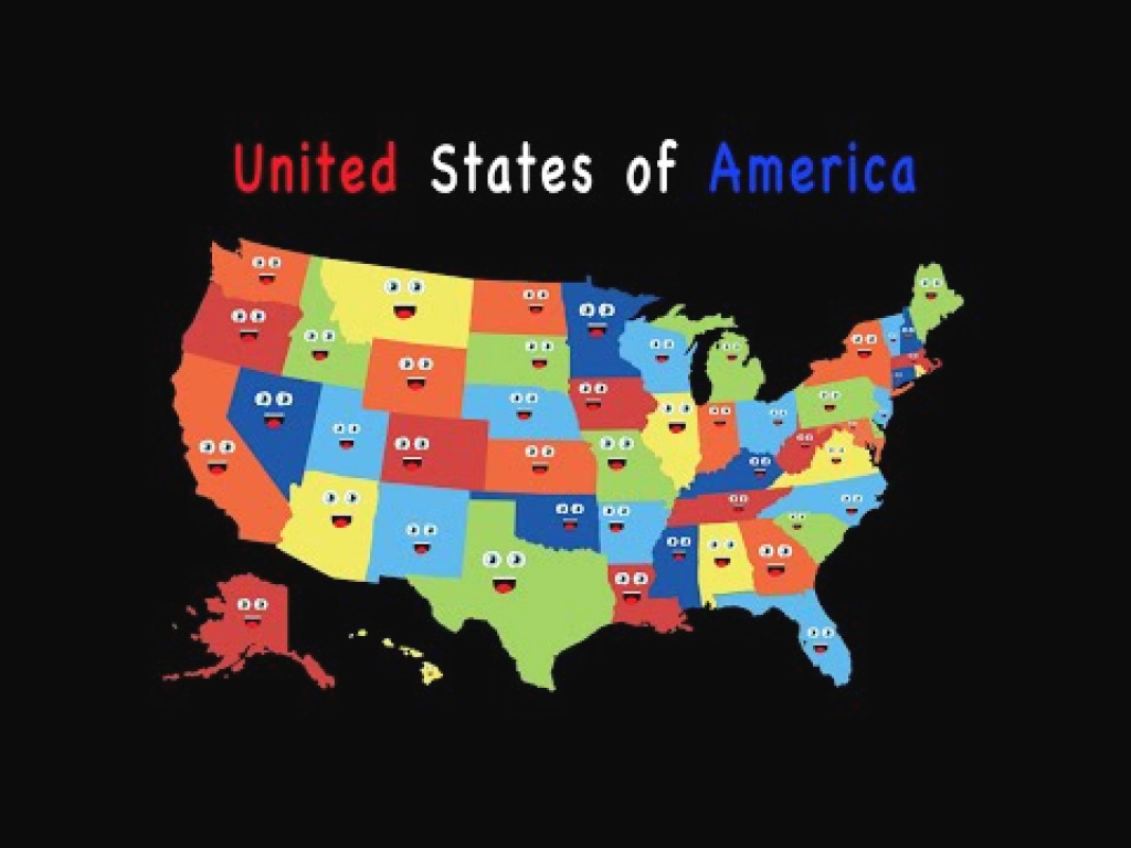 50 States Song For Kids/50 States And Capitals For Children/usa 50 for How To Learn The 50 States On A Map