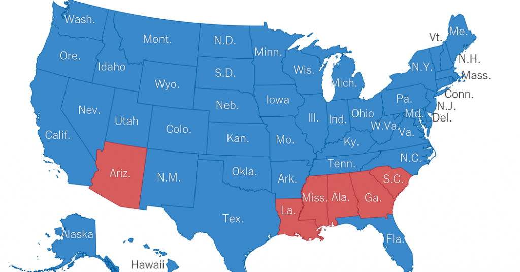 50 Years Of Electoral College Maps: How The U.s. Turned Red And Blue within Blue States Map