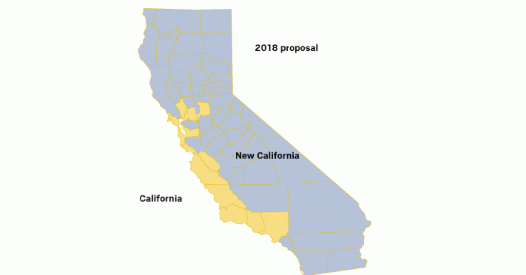 51St State? California Has Another Proposal To Be Split – Orange intended for Splitting California Into Two States Map