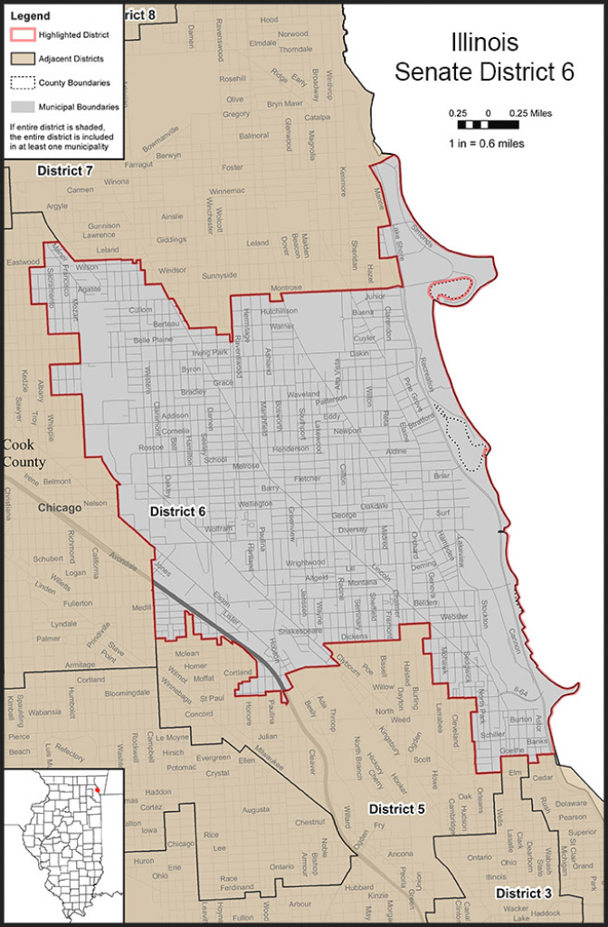 6Th District with regard to Illinois State Senate District Map