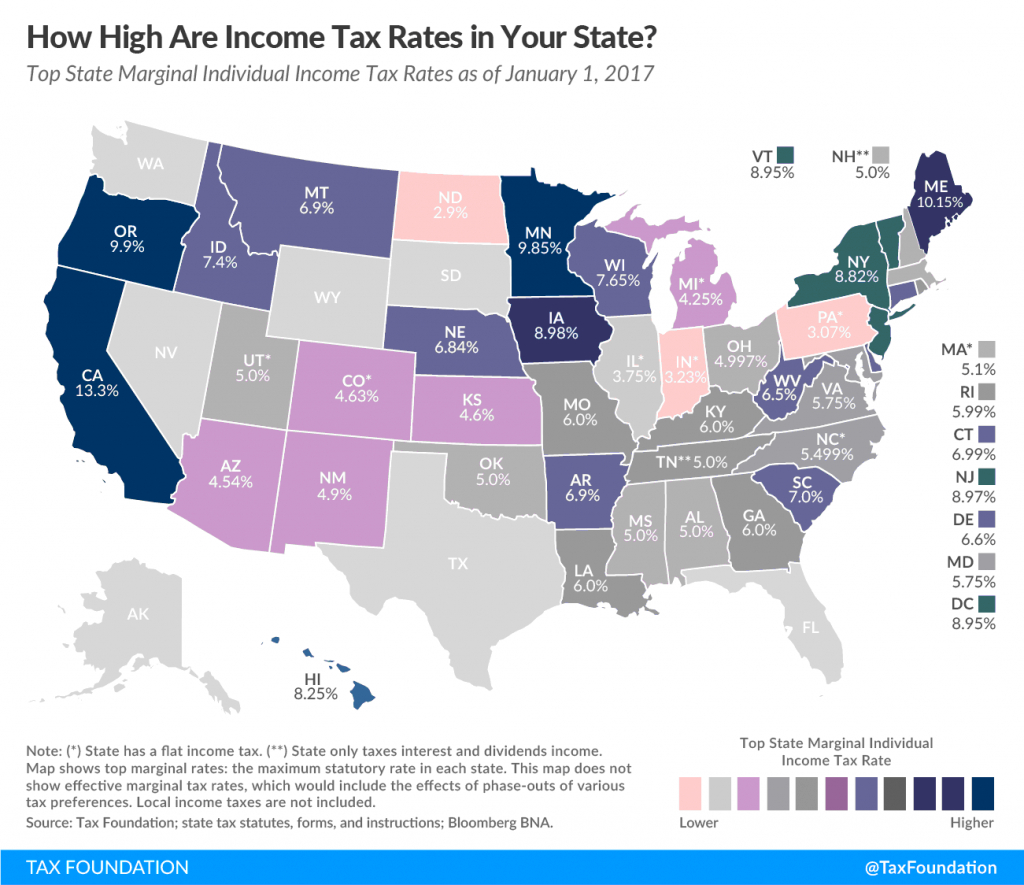 7 States That Do Not Tax Retirement Income inside Tax Friendly States Map