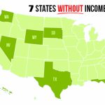 7 Us States With No Income Tax | The Digital Hippies Throughout States With No Income Tax Map