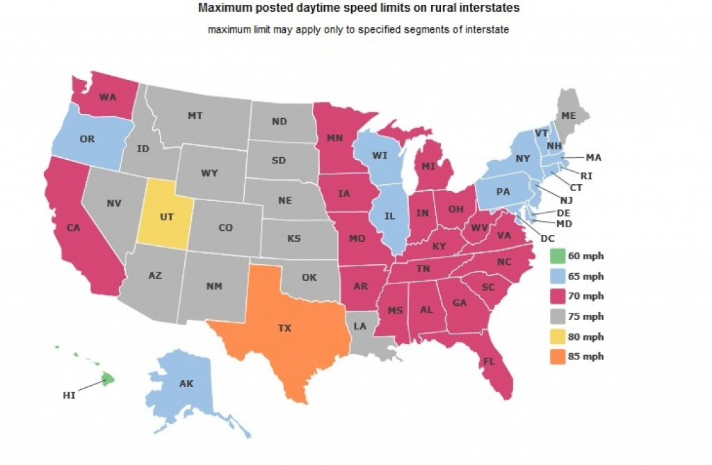 9 States Looking At Raising The Speed Limit | Gotruck Global News regarding Interstate Speed Limits By State Map