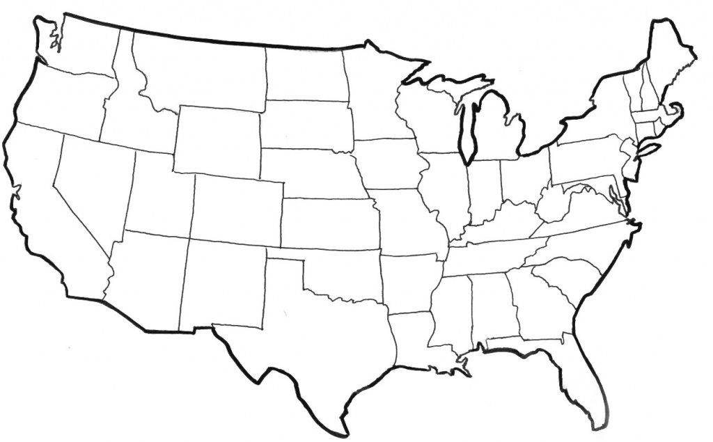 A Blank Map Of The United States To Fill In This Printable America intended for Map Of The United States That You Can Fill In
