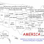 A Funny Map Of The United States As Labeledan Australian With A Labeled Map Of The United States