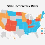 A List Of Income Tax Rates For Each State For State Income Tax Map