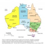 A Map Of Australia, Clearly Illustrating The States And Territories Within Australian States And Territories Map