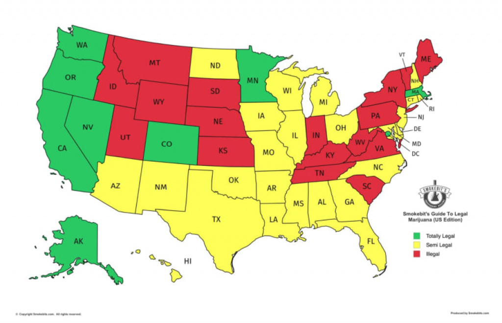 A Map Of Where Weed Is Legal In The Usa | Viva Lifestyle &amp;amp; Travel for States Where Weed Is Legal Map