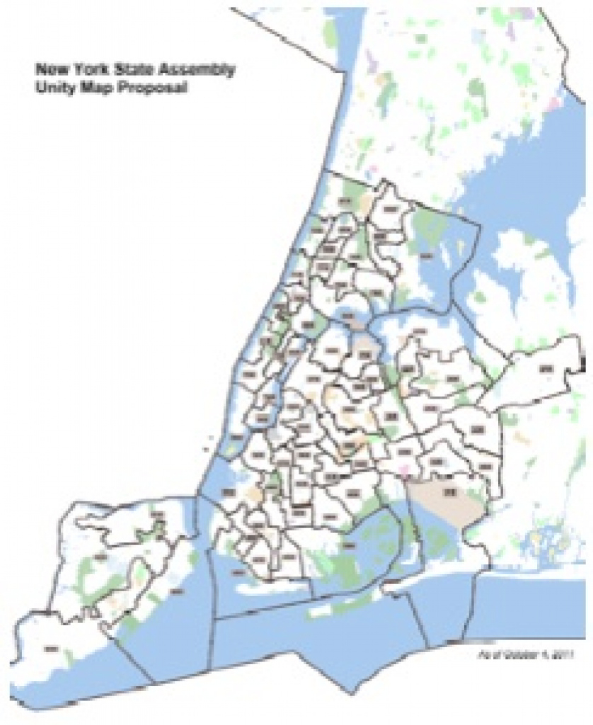 Aaldef with New York State Assembly District Map