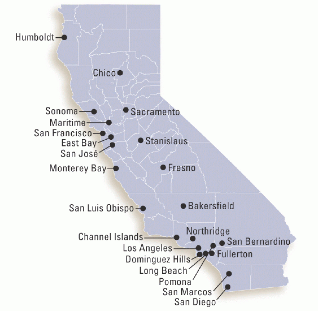 About The California State University with California State University Map