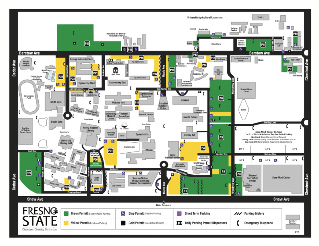 Accommodations And Directions regarding Fresno State Campus Map